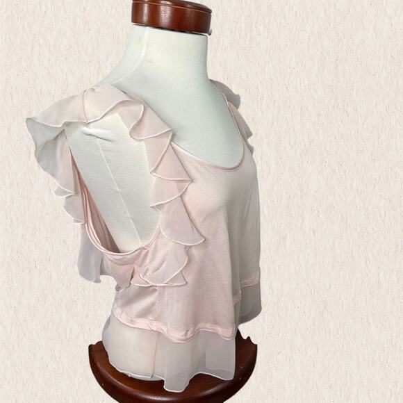 Victoria’s Secret Coquette Pink Ruffle Cami Bow‎ Back Tank Size M – Balletcore - Picture 6 of 8